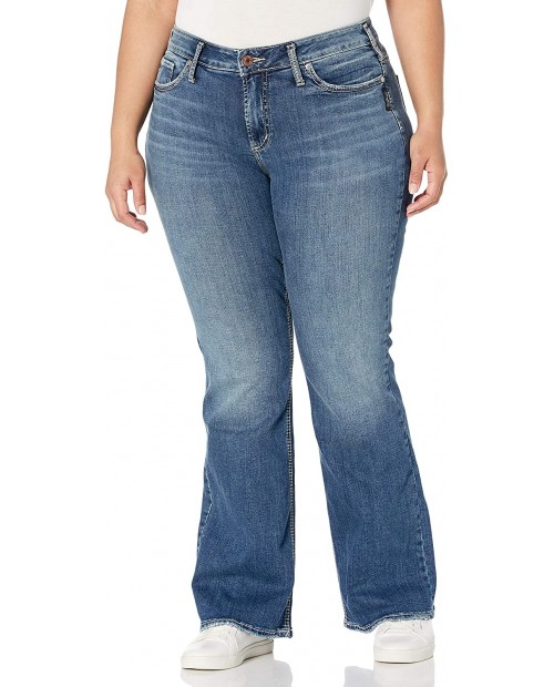 Silver Jeans Co. Women's Plus Size Suki Curvy Fit Mid Rise Bootcut Jeans