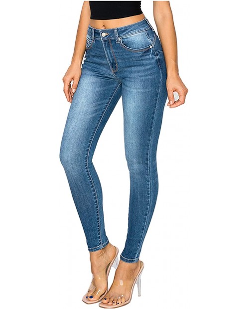 Women's High Waist Premium Denim Super Stretch Skinny Jeans with Spandex at  Women's Jeans store