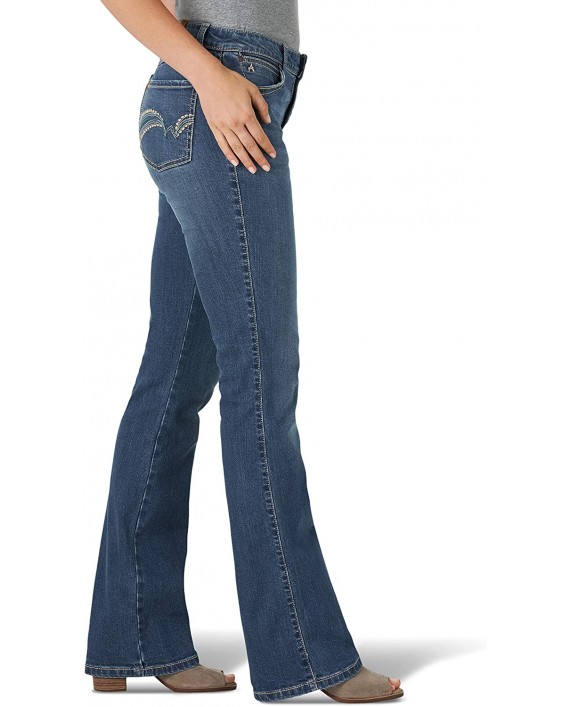 Wrangler Women's Aura Instantly Slimming Mid Rise Boot Cut Jean at Women's Jeans store