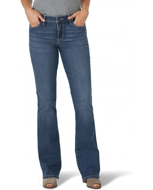 Wrangler Women's Aura Instantly Slimming Mid Rise Boot Cut Jean at  Women's Jeans store