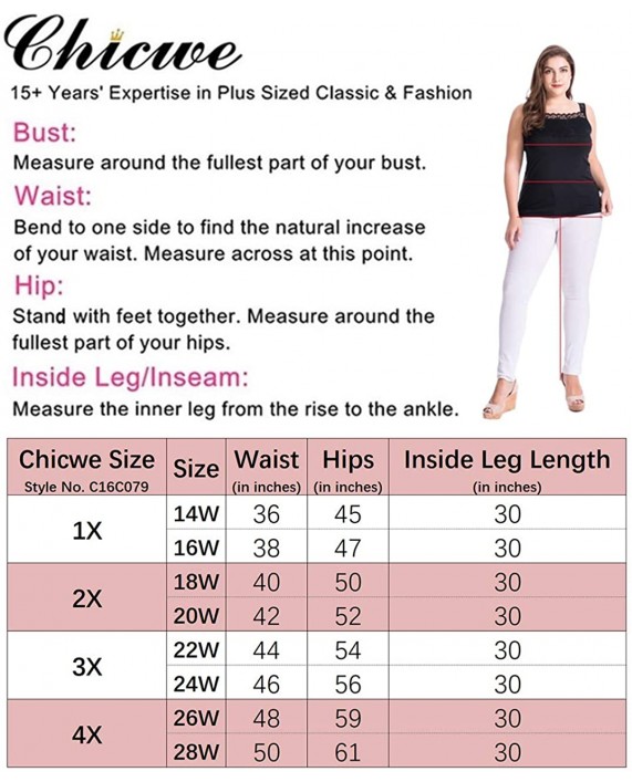 Chicwe Women's Plus Size Curvy Fit Boot Cut Pants - Casual and Work Pants Trousers at Women’s Clothing store