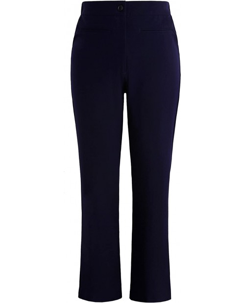 Chicwe Women's Plus Size Curvy Fit Boot Cut Pants - Casual and Work Pants Trousers at Women’s Clothing store