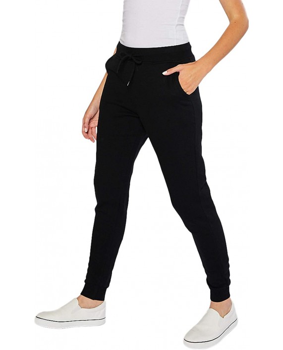 esstive Women's Ultra Soft Fleece Midweight Casual Active Workout Relaxed Fit Jogger Sweatpants