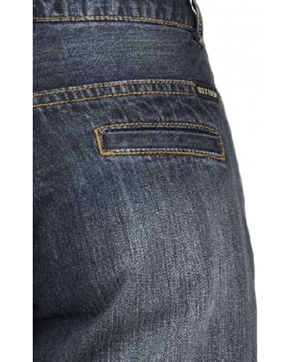 Stetson Women's 214 City Trouser Blue Jeans 12 X 33 at Women’s Clothing store Women Dark Jeans