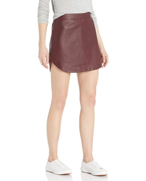 BB DAKOTA Women's Conrad Leather Mini Skirt at  Women’s Clothing store
