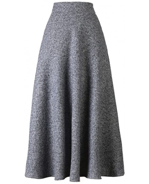 Choies Women's High Waist A-line Flared Long Skirt Winter Fall Midi Skirt at  Women’s Clothing store