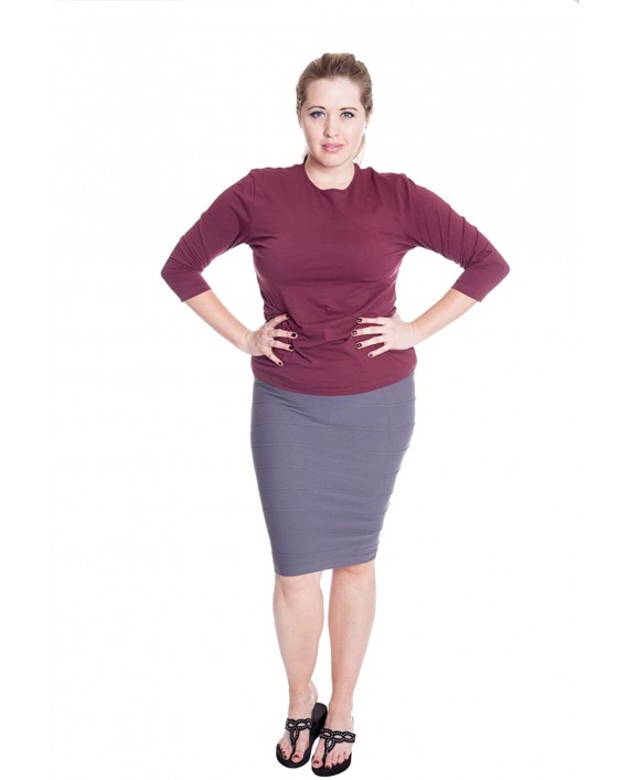 ESTEEZ Women's Bodycon Pencil Skirt - Below Knee Length at Women’s Clothing store