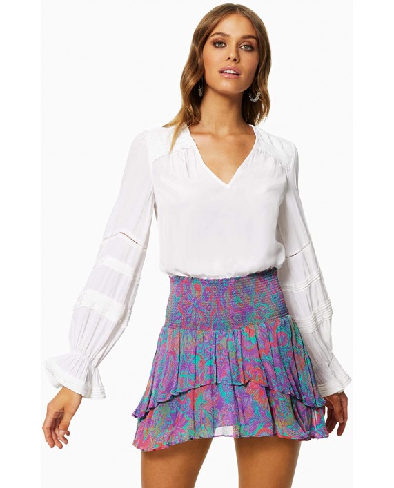 Ramy Brook Women's Printed Jackson Ruffle Mini Skirt at Women’s Clothing store