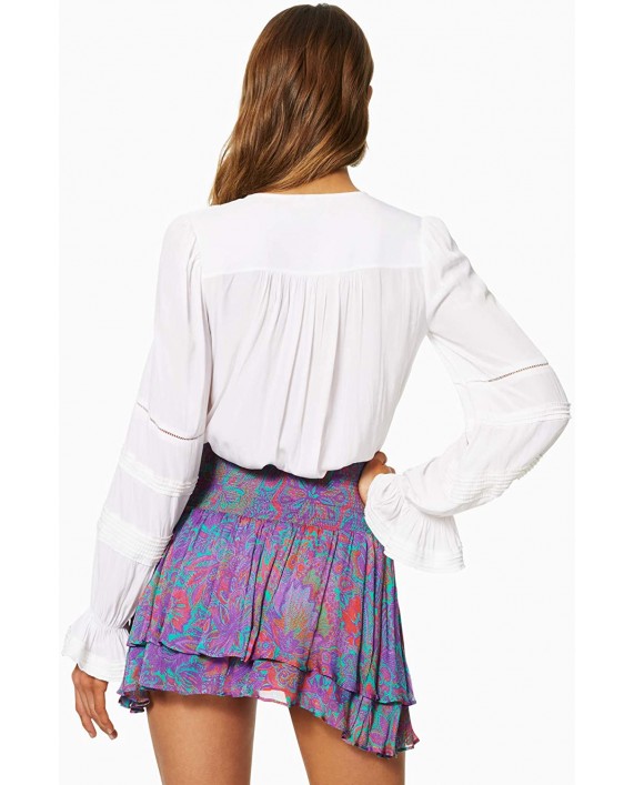 Ramy Brook Women's Printed Jackson Ruffle Mini Skirt at Women’s Clothing store