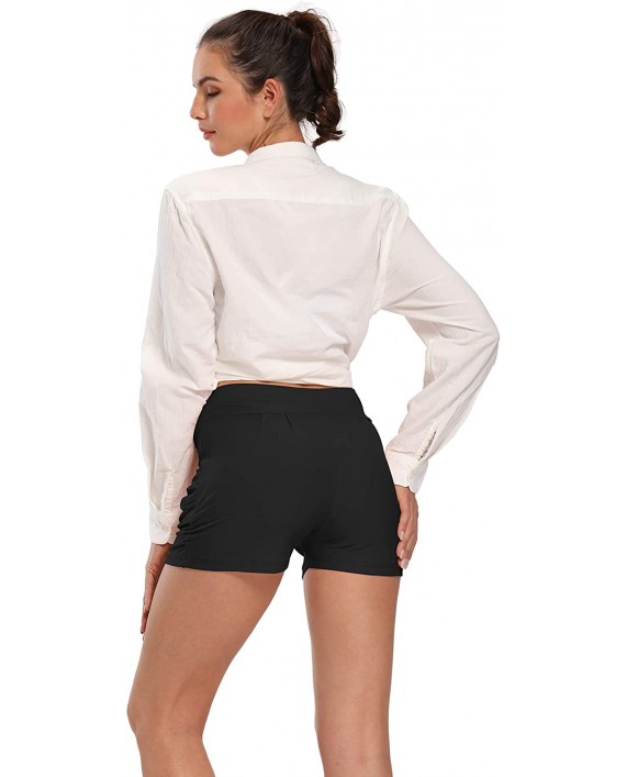 Foucome Ultra Soft High Waist Tummy Control Harem Shorts with Pockets |