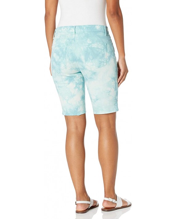 Gloria Vanderbilt Women's Plus Size Mid Rise Belted Jean Bermuda Short at Women’s Clothing store