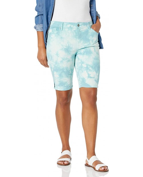 Gloria Vanderbilt Women's Plus Size Mid Rise Belted Jean Bermuda Short at  Women’s Clothing store