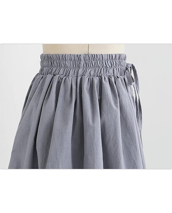 Gooket Women's Summer Chiffon Wide Leg Shorts High Waist Culottes Shorts with Decorative Drawstring at Women’s Clothing store