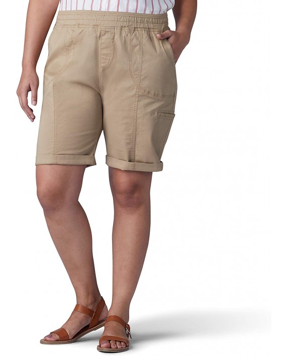 Lee Women's Plus Size Flex-to-go Relaxed Fit Pull-on Cargo Bermuda Short |