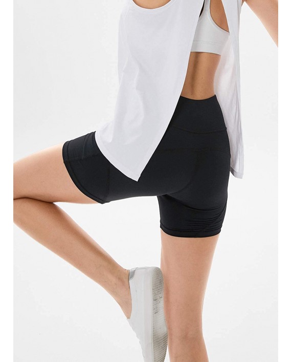 VUTRU Women's Biker Shorts with Pockets Workout Running Shorts Non See Through Gym Short Legging