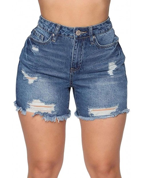 WAYRUNZ Womens Mixer Distressed Denim Shorts Bermudas Junior Short Jeans at  Women’s Clothing store
