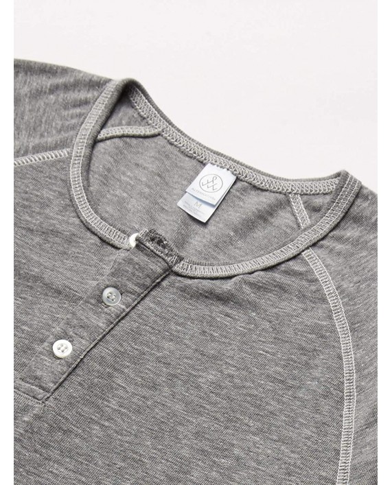 Alternative Men's Eco-Jersey Raglan Henley T-Shirt at Men’s Clothing store