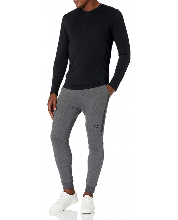 Brand - Peak Velocity Men's Pima Cotton Modal Long Sleeve Henley Shirt