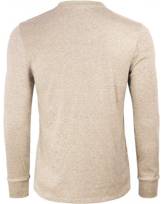 Derminpro Men's Henley Cotton Casual Short Long Sleeve Lightweight Button T-Shirts at Men’s Clothing store