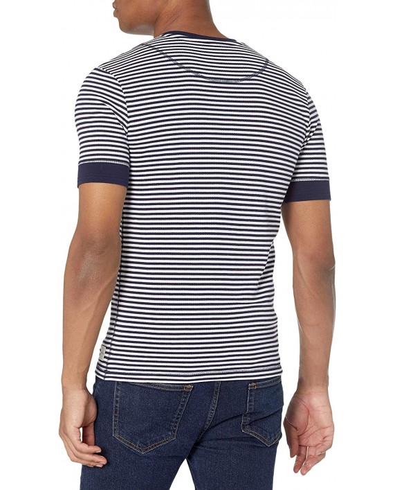 Paul Smith Men's Short Sleeve Henley T-Shirt at Men’s Clothing store