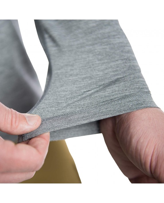 SITKA Gear Men's Hanger Work Long Sleeved Henley Shirt Lead Medium