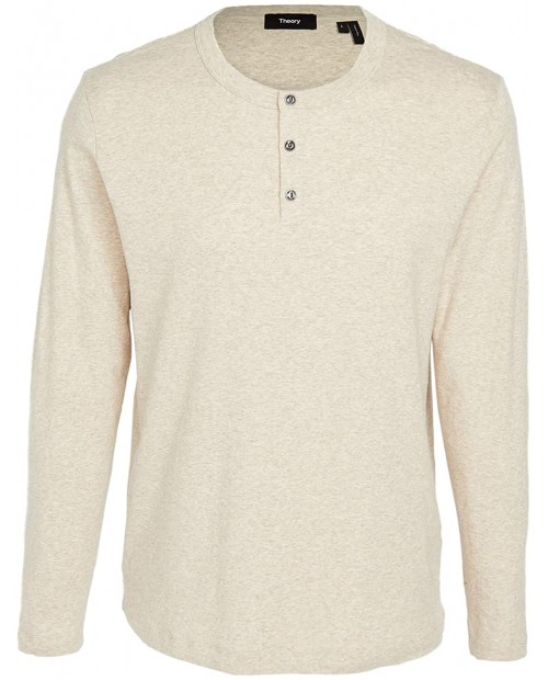 Theory Men's Wyndem Long Sleeve Henley at  Men’s Clothing store