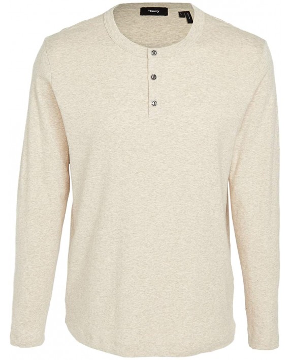 Theory Men's Wyndem Long Sleeve Henley at Men’s Clothing store