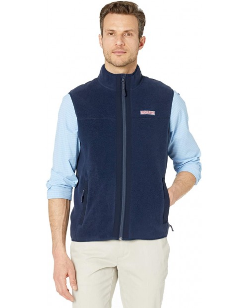 Vineyard Vines mens Harbor Fleece Vest at  Men’s Clothing store