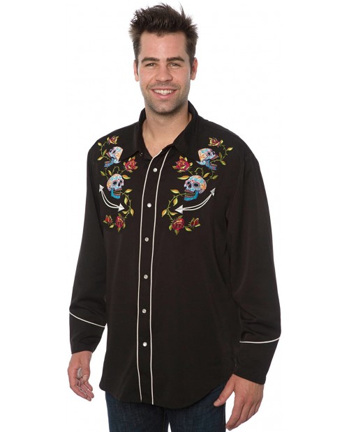Benny's Day of The Dead Western Shirt at  Men’s Clothing store