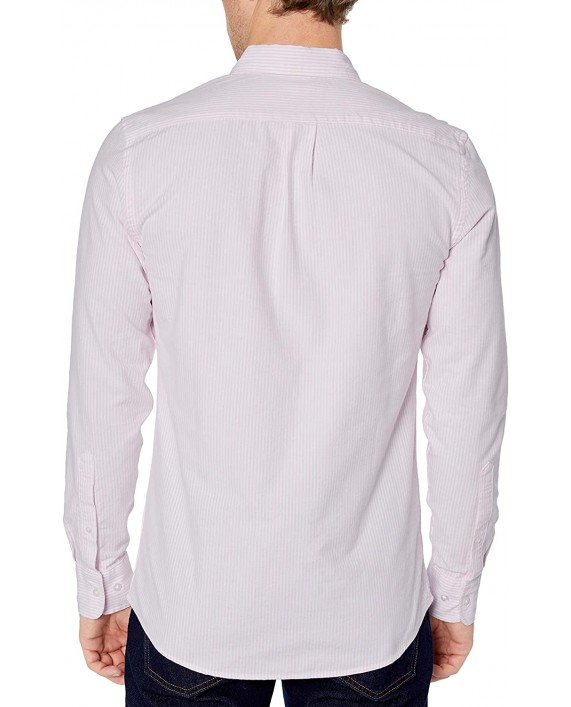 Brand - Goodthreads Men's Slim-Fit Long-Sleeve Striped Oxford Shirt
