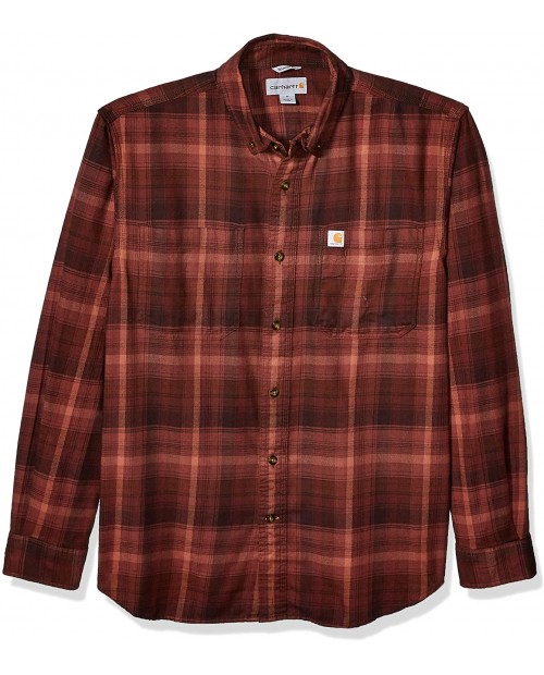 Carhartt Men's Rugged Flex Hamilton Plaid Flannel Shirt Regular and Big & Tall Sizes