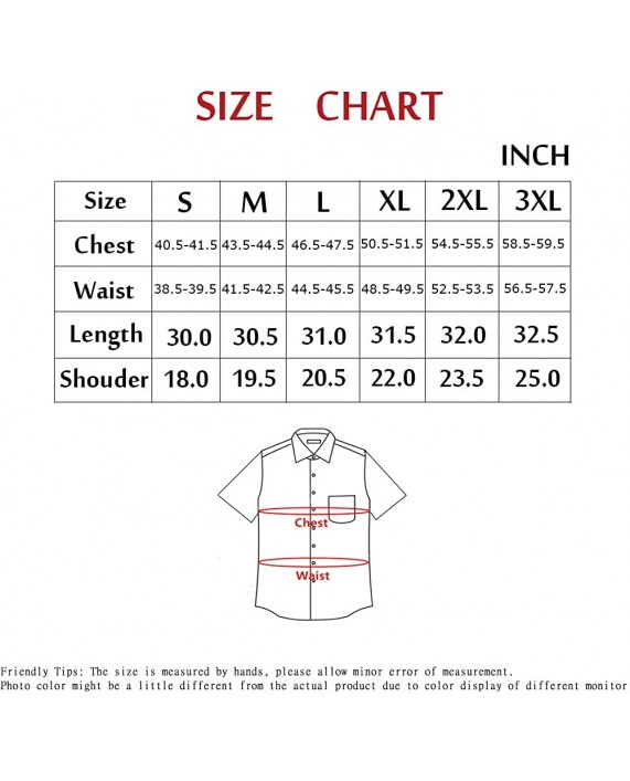 Coevals Club Lightweight Breathable Mens Short Sleeve Cotton Button Down Woven Shirt Regular Fit at Men’s Clothing store