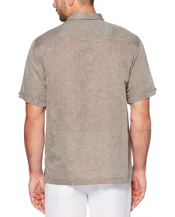 Cubavera Short Sleeve Multiple Tuck Shirt at Men’s Clothing store