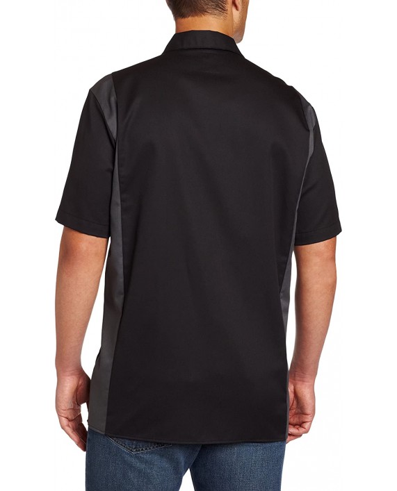 Dickies Men's Short-Sleeve Two-Tone Work Shirt at Men’s Clothing store