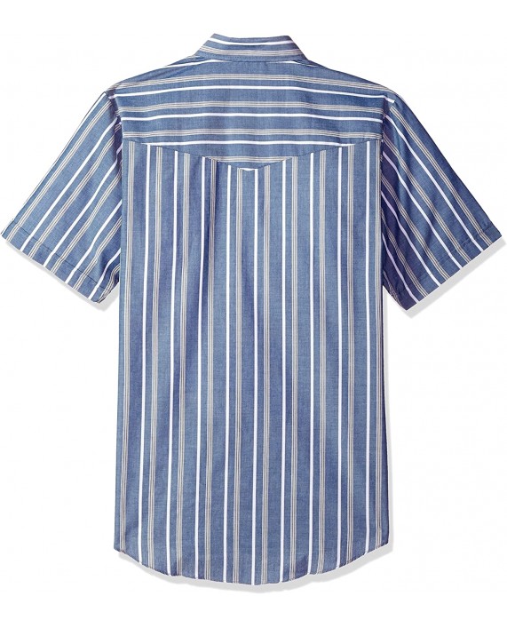 ELY CATTLEMAN Men's Short Sleeve Stripe Western Shirt at Men’s Clothing store