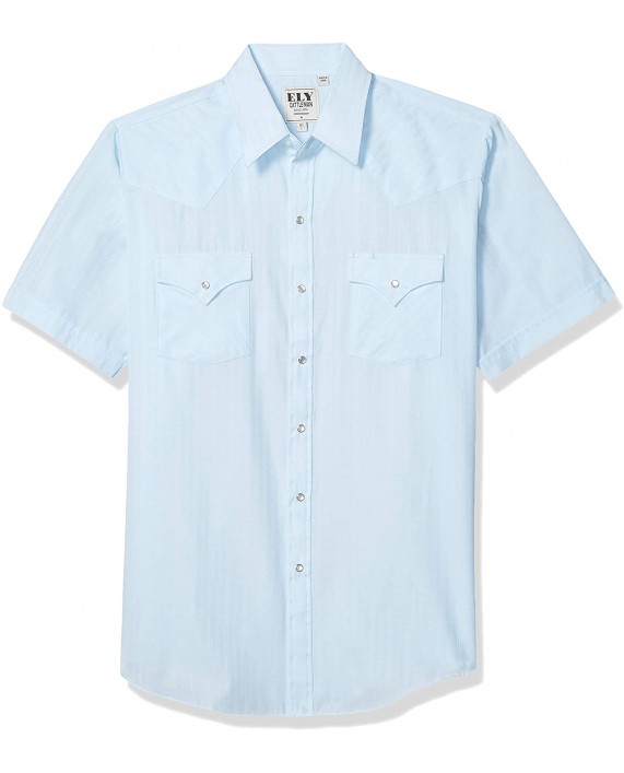 ELY CATTLEMAN Men's Short Sleeve Tone Western Shirt at Men’s Clothing store