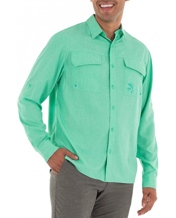Guy Harvey Men's Long Sleeve Performance Fishing Shirt at Men’s Clothing store