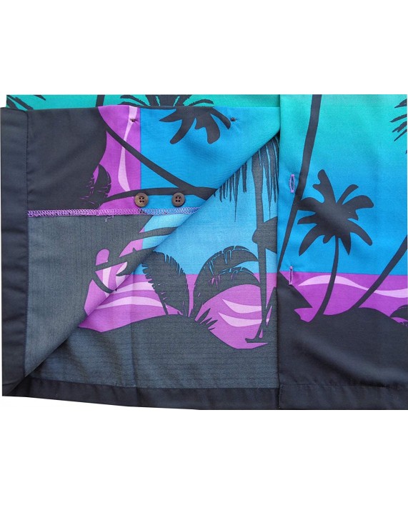 Hawaiian Shirts for Men Tropical Palm Trees Printed Aloha Holiday Beach wear Short Sleeve at Men’s Clothing store