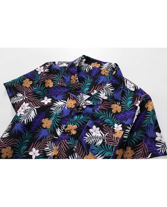 ief.G.S Hawaiian Shirts for Men Short Sleeve Shirts Printed with Different Patterns