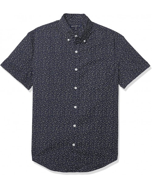 J.Crew Mercantile Men's Slim-fit Short-Sleeve Stretch Tropical Printed Shirt at Men’s Clothing store