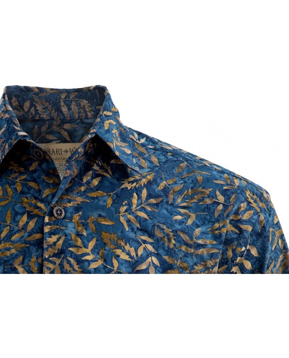Johari West Floating Leaves Tropical Cotton Batik Shirt