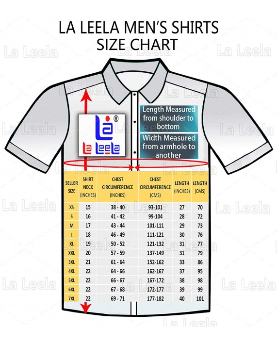 LA LEELA Men's Relaxed Short Sleeve Button Down Casual Hawaiian Shirt Printed D at Men’s Clothing store