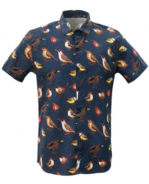 MCULIVOD Men's Hawaiian Tropical Shirts Printing Short Sleeve Casual Button Down Shirt at  Men’s Clothing store