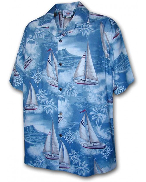 Pacific Legend Hawaiian Shirts Sailboats