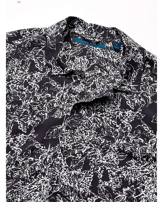 Perry Ellis Men's Abstract Floral Print Short Sleeve Shirt at Men’s Clothing store