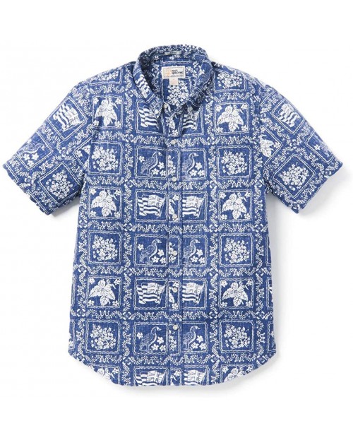 Reyn Spooner Men's Lahaina Sailor Classic Hawaiian Aloha Shirts - Tailored Button Front at  Men’s Clothing store