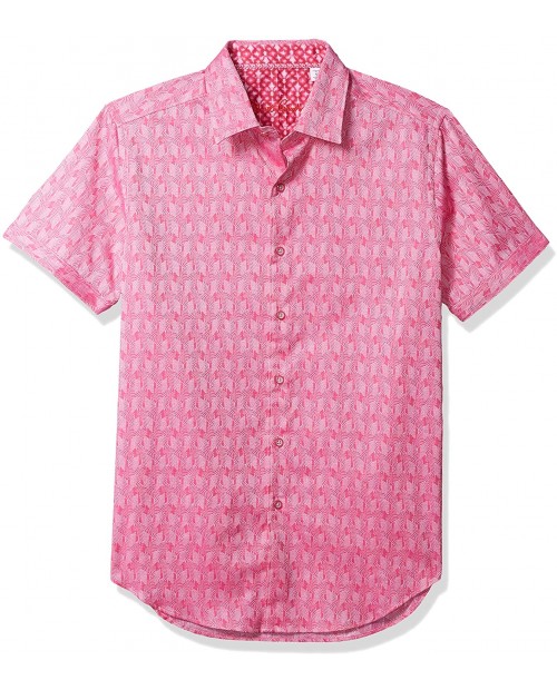 Robert Graham Men's Atlas S S Woven Shirt at  Men’s Clothing store