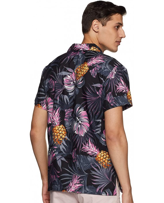 Stylore Funky Hawaiian Shirt Relaxed-Fit Pineapple Hibiscus Multiple Color