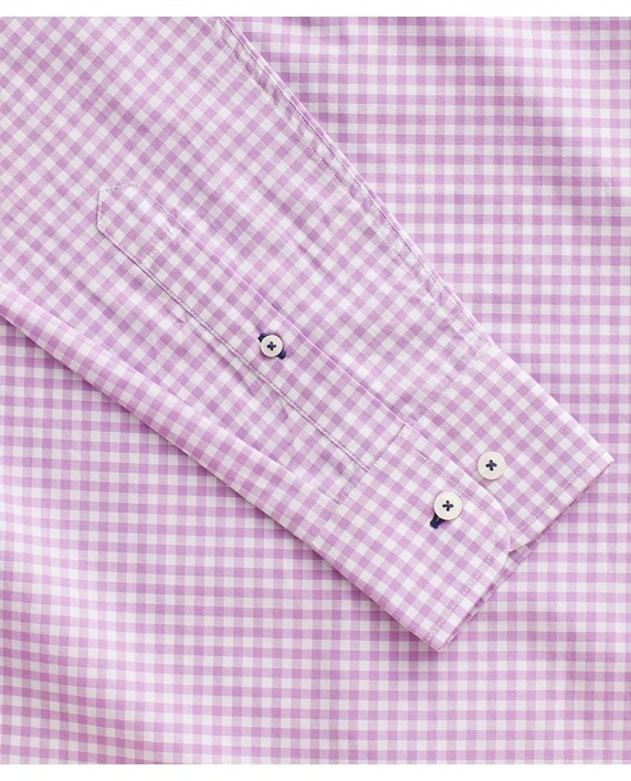 UNTUCKit Meursault Untucked Shirt for Men - Long Sleeve - Purple & White Gingham - XX-Large at Men’s Clothing store