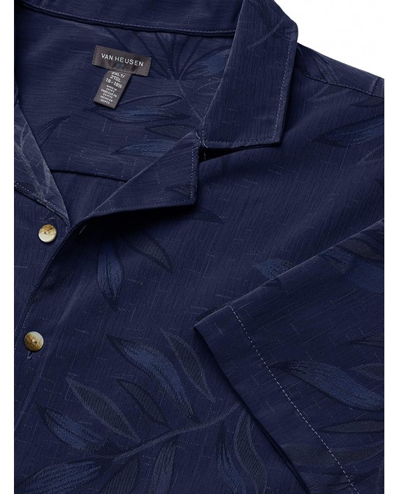 Van Heusen Men's Big and Tall Air Tropical Short Sleeve Button Down Shirt at Men’s Clothing store